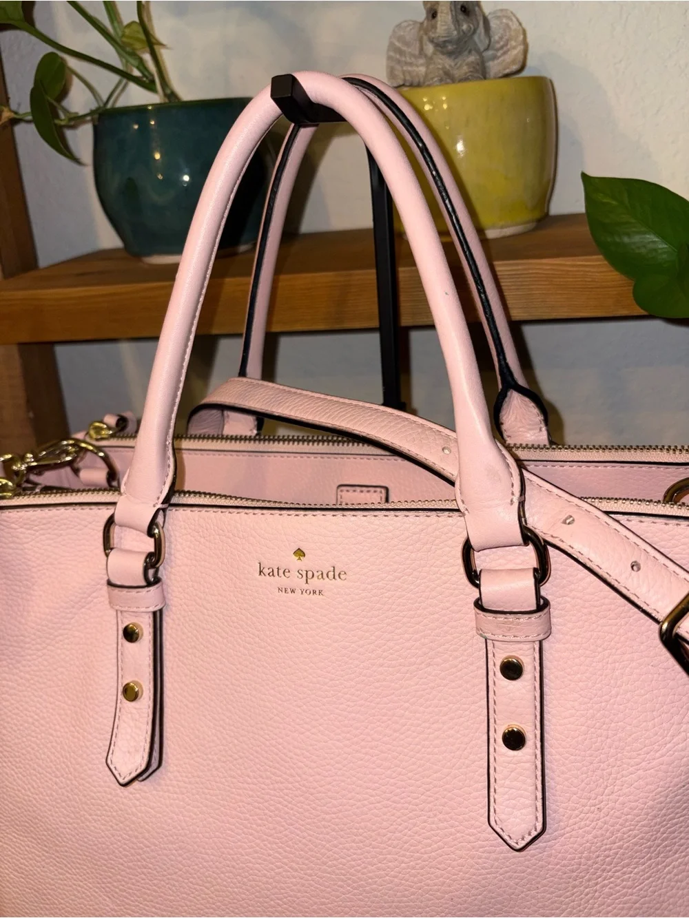 Kate Spade Leighann Mulberry Street Large Pink Leather Satchel